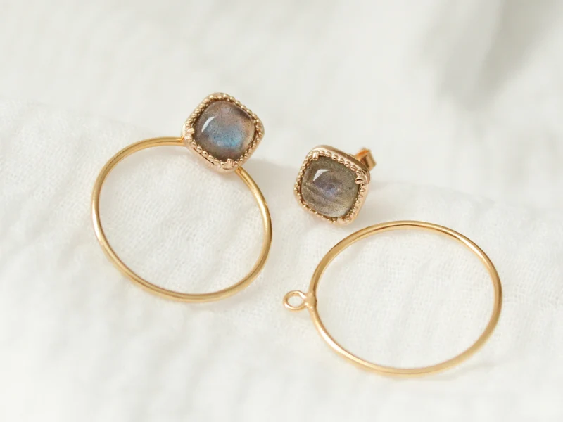 Boucles d'oreilles Labradorite