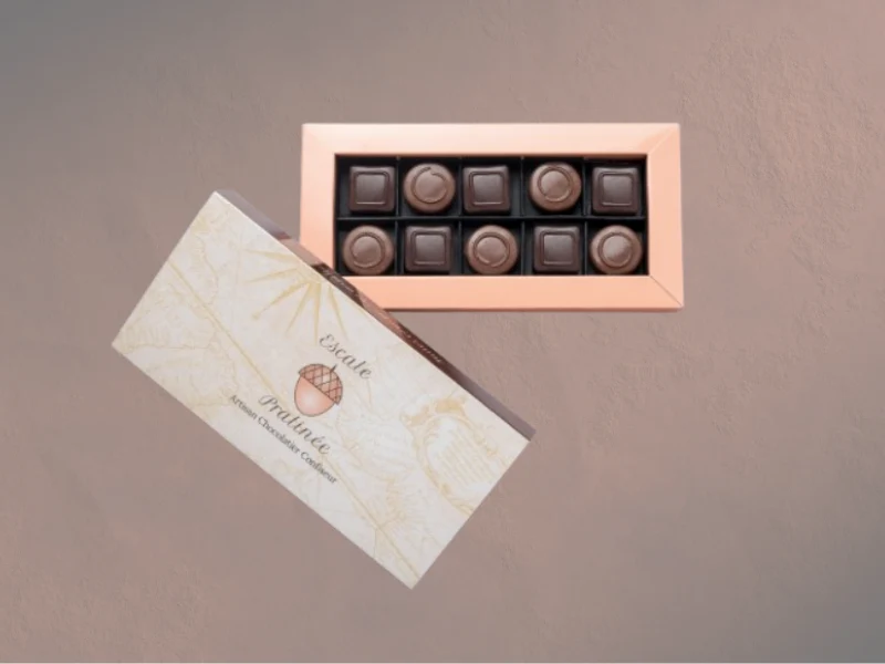 La Gourmande : coffret pralinés, ballotin chocolaté et pâte à tartiner maison