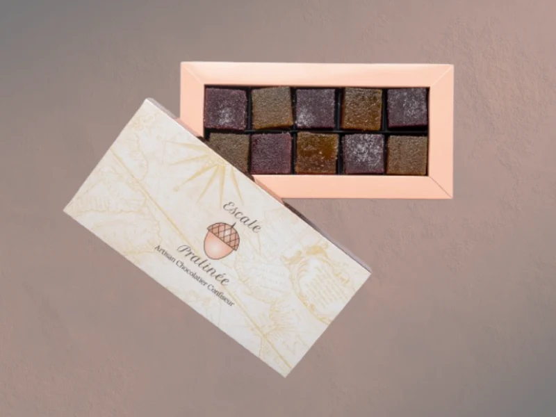 Coffret prestige L’Assortiment : pralinés, pâtes de fruits et chocolats fins