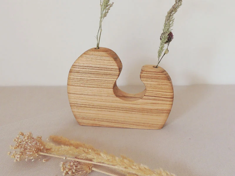 Soliflore en bois