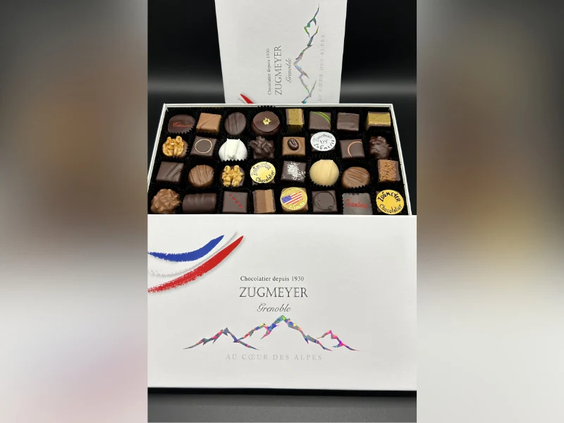 Coffret Au Cœur des Alpes : Assortiment 32 chocolats