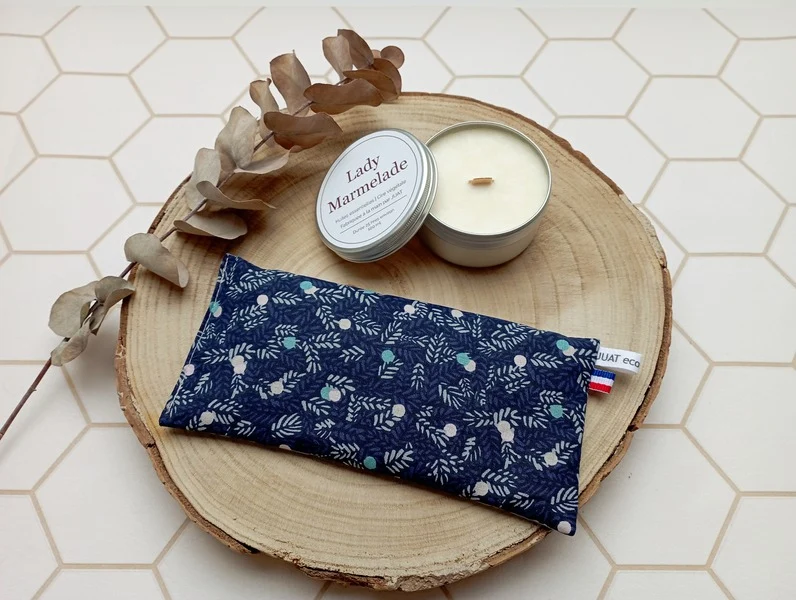 Masque de relaxation et bougie