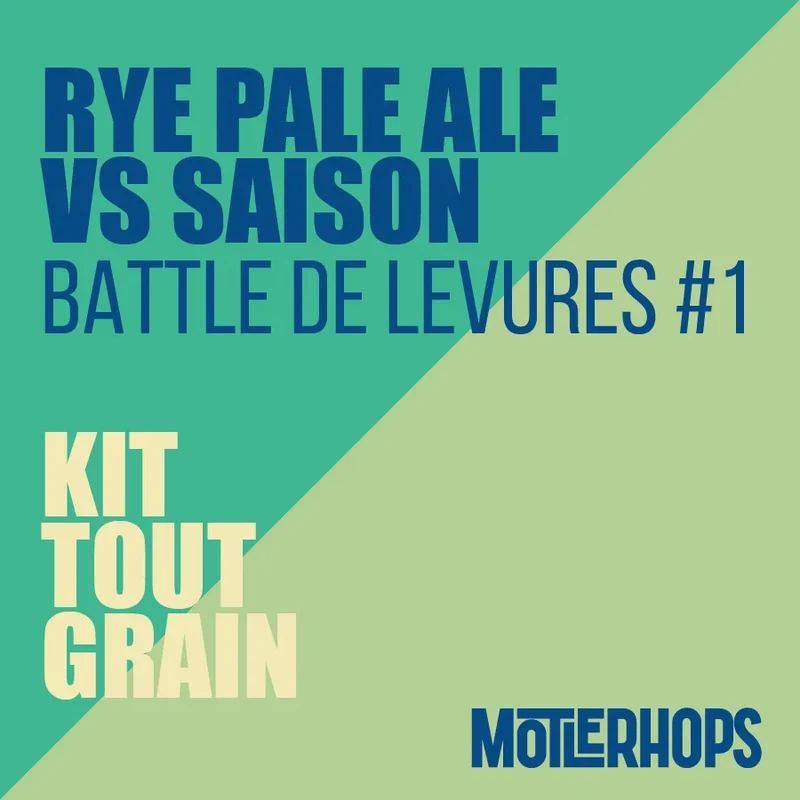 BATTLE DE LEVURES #1 RYE PALE ALE VS SAISON - KIT BIÈRE TOUT-GRAIN