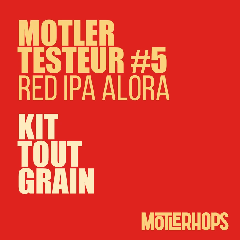 MOTLER-TESTEUR #5 RED IPA - KIT BIÈRE TOUT-GRAIN