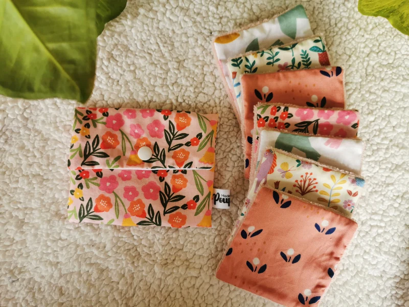 Semainier de lingettes et pochette à savon