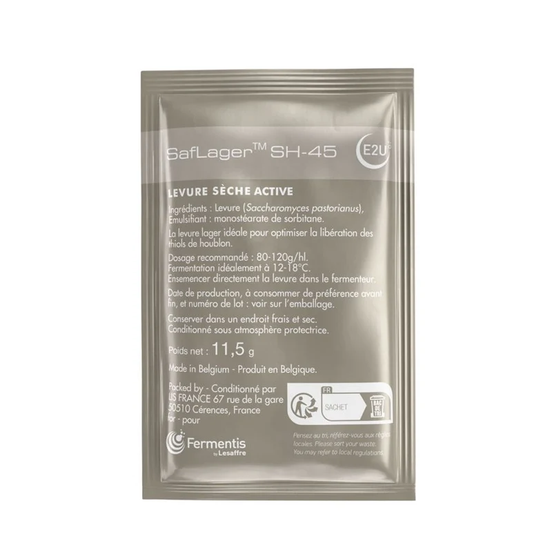 SAFLAGER™ SH-45 11.5 G LEVURE SÈCHE IDÉALE POUR FAVORISER LA LIBÉRATION DES THIOLS DU HOUBLON