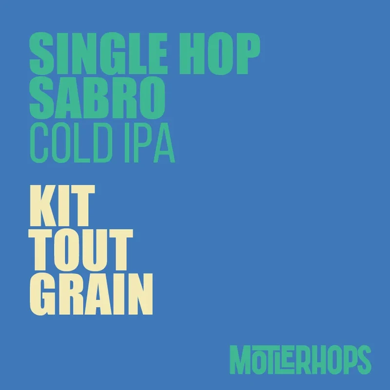 COLD IPA SABRO - KIT DE RECETTE TOUT-GRAIN
