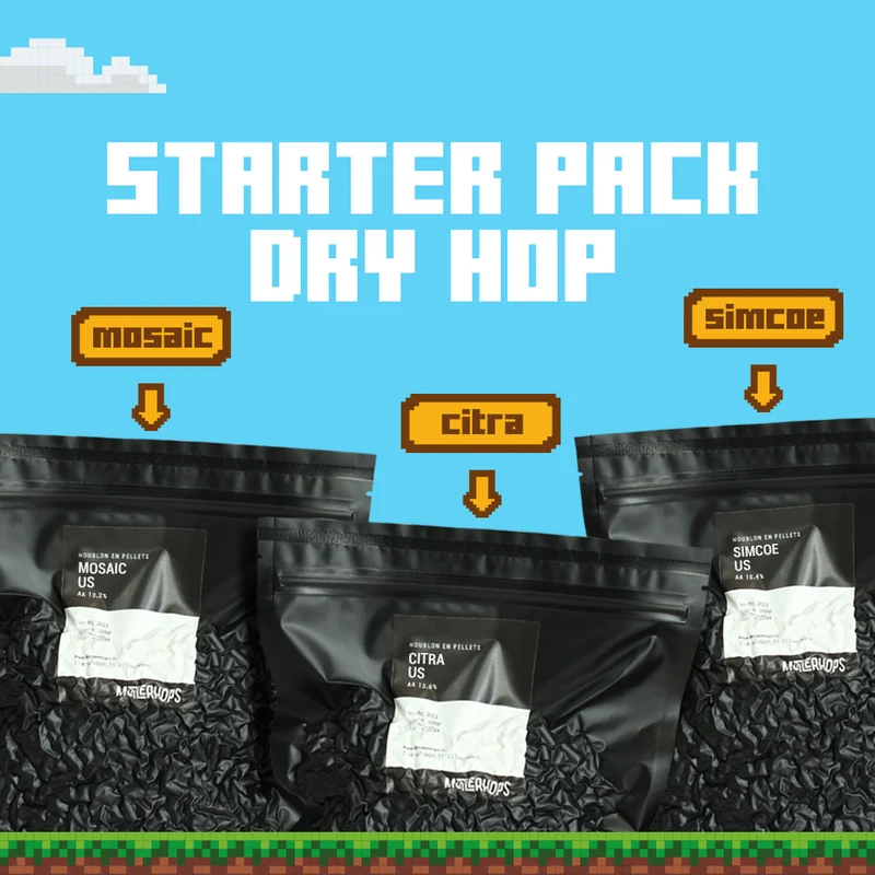 DRY HOP STARTER PACK - CITRA + MOSAIC + SIMCOE (3×50 g)