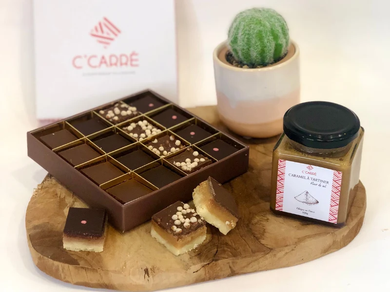 Coffret 16 Shortbread Re-découverte + 1 pot de caramel