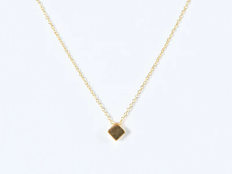 Collier Cube Or