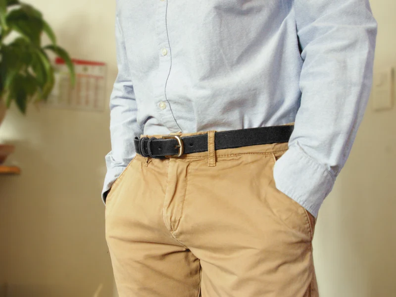 Ceinture en véritable cuir de vachette