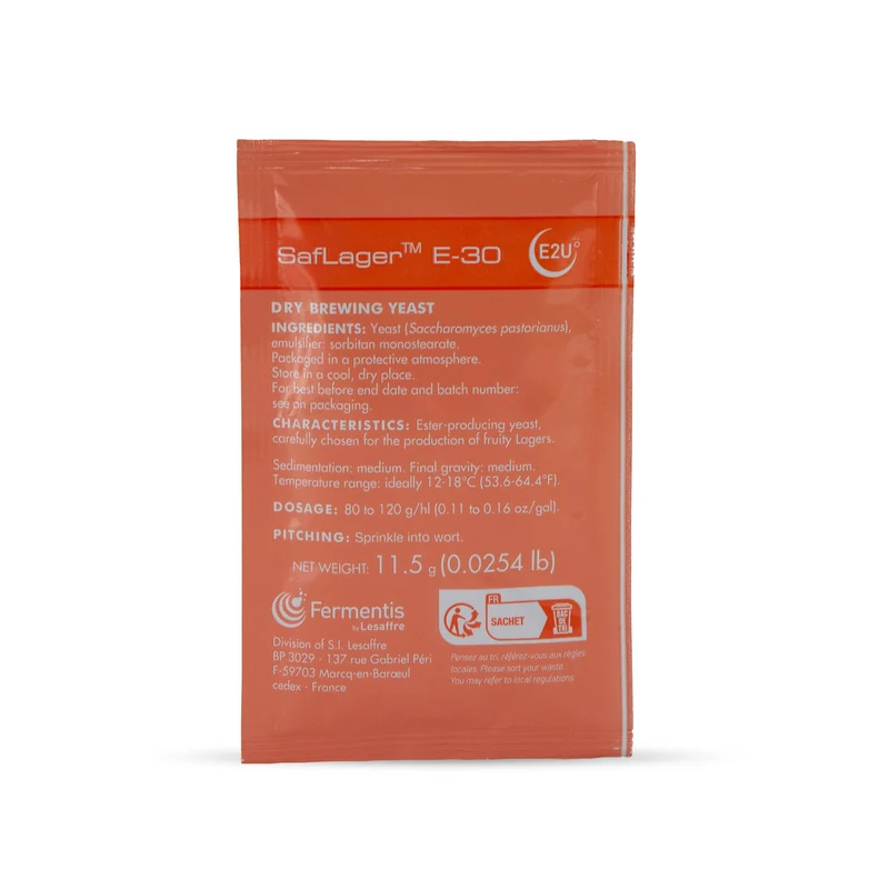 SAFLAGER™ E-30 LEVURE POUR BIÈRE LAGER FRUITÉE