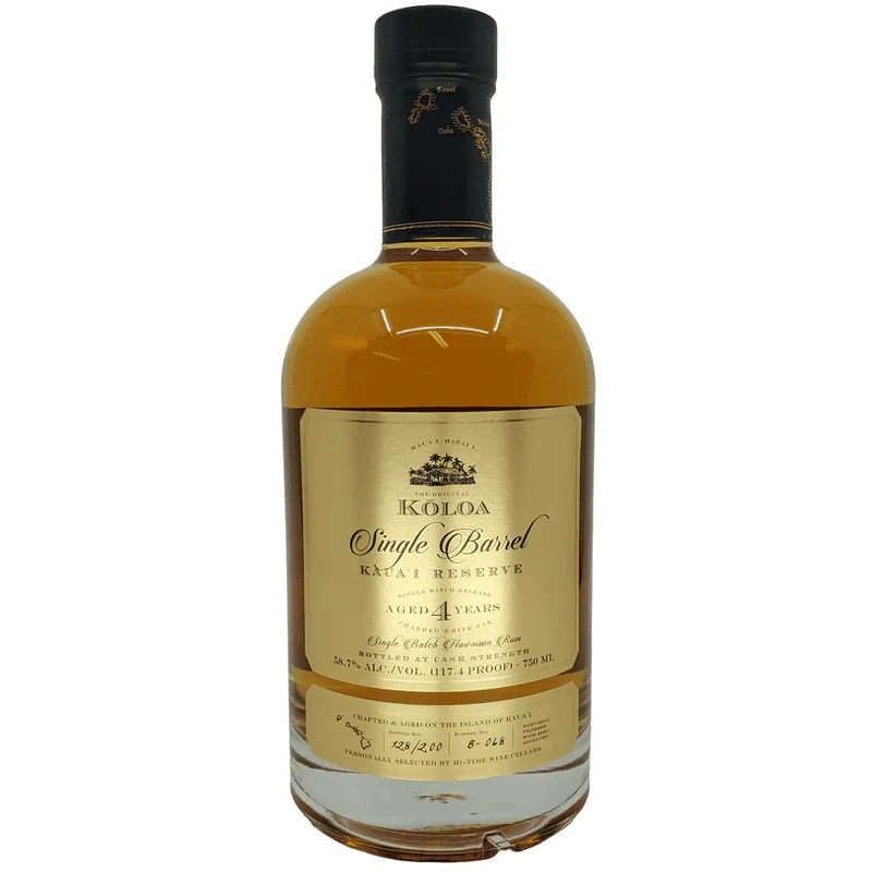 Kōloa Kaua'i 4 Year Old Single Barrel Reserve Rum
