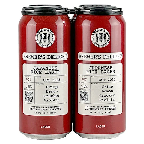 Ground Breaker Brewer's Delight 007 - Japanese Rice Lager
