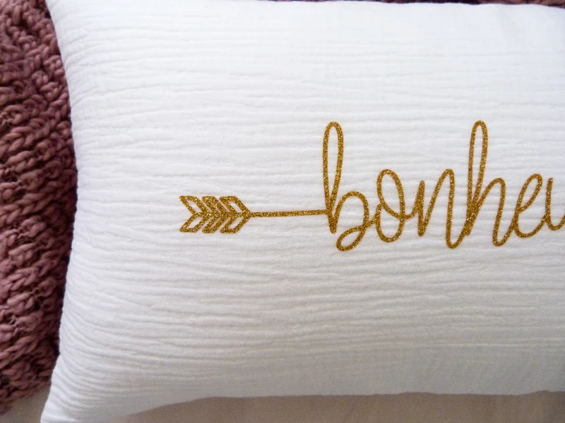 Housse de coussin Bonheur