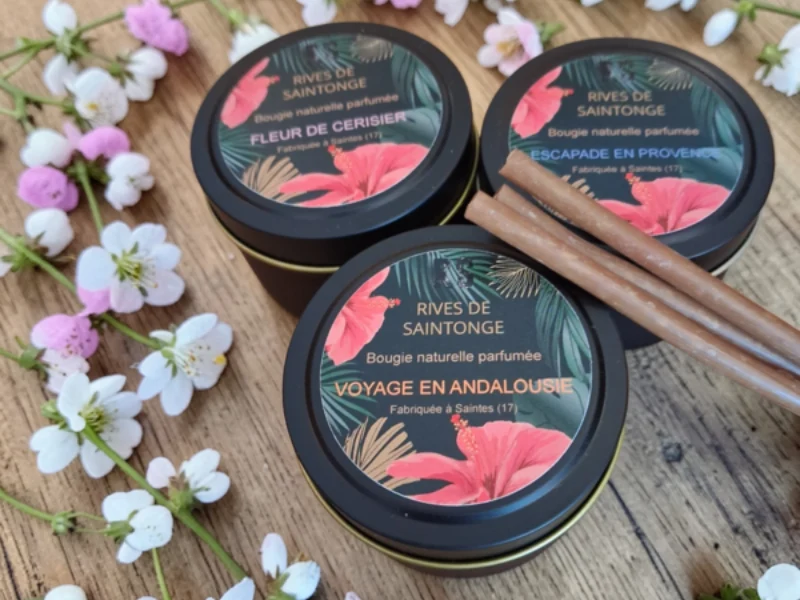 Bougies coffret printanier