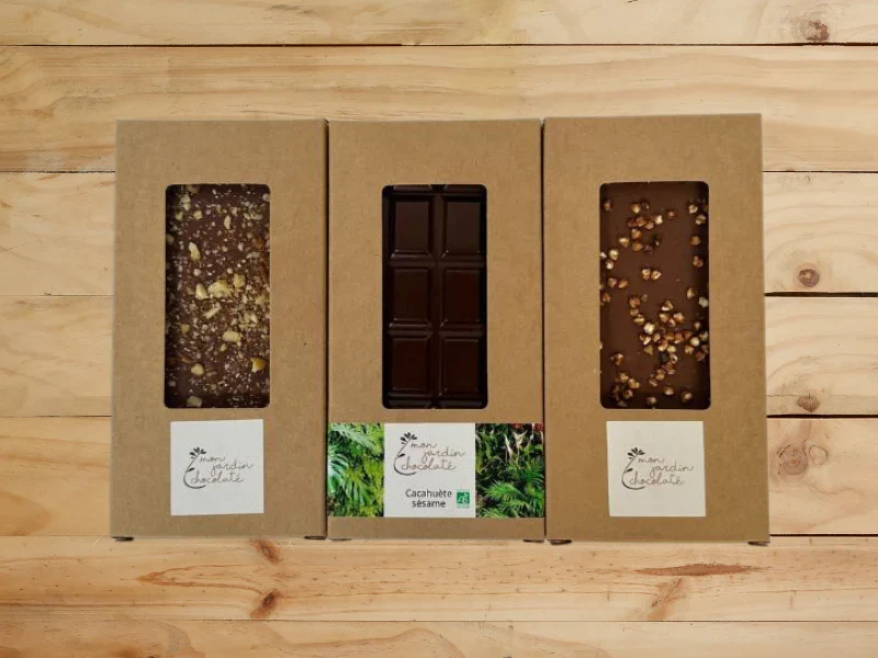 Coffret 3 tablettes de chocolats Bio