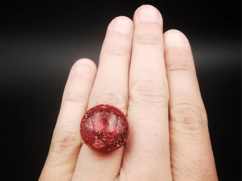 Bague en verre