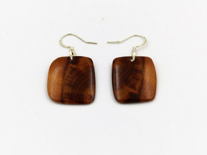 Boucles d'oreilles en bois