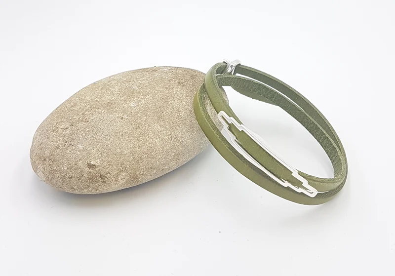 Bracelet en cuir de vachette