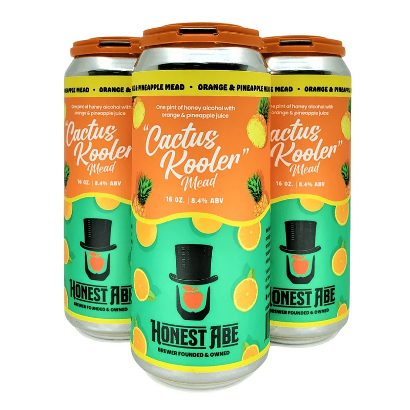 Honest Abe 'Cactus Kooler' Orange & Pineapple Mead 4-Pack