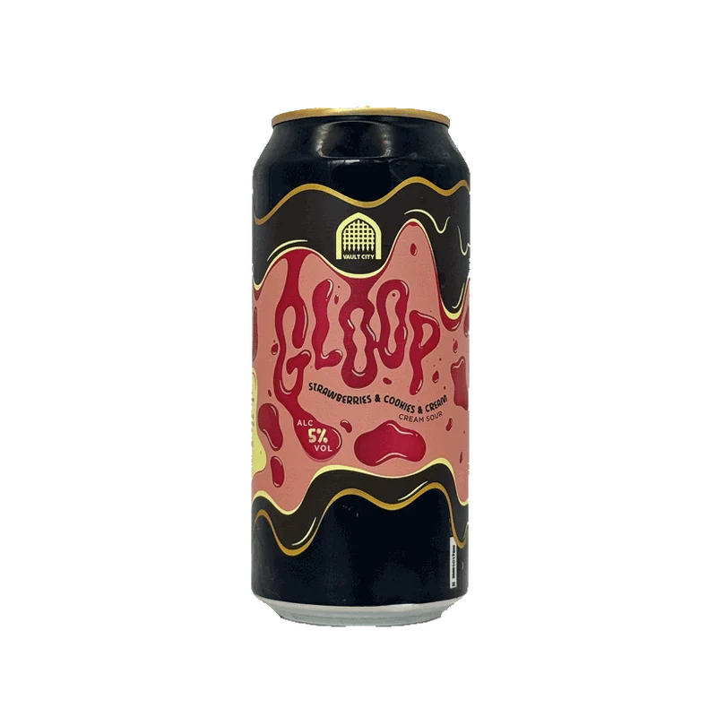 Vault City - Gloop Sour : Strawberries & Cookies & Cream - 44cl | Smoothie Sour DLUO Proche (10/26)