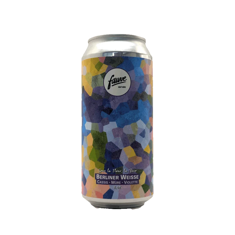 Fauve - Sous la Fleur, la Baie 44cl | Berliner Weisse Cassis, Mûre, Violette
