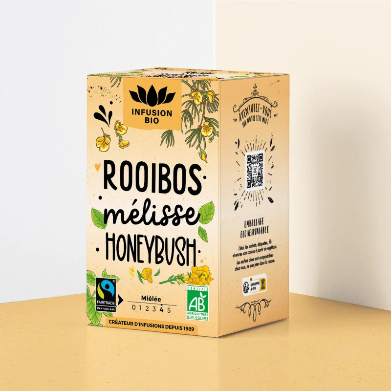 Infusion rooibos mélisse honeybush bio