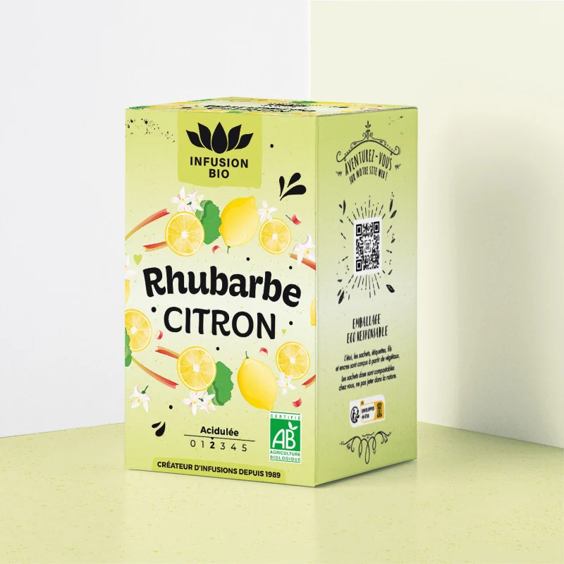 Infusion rhubarbe citron bio