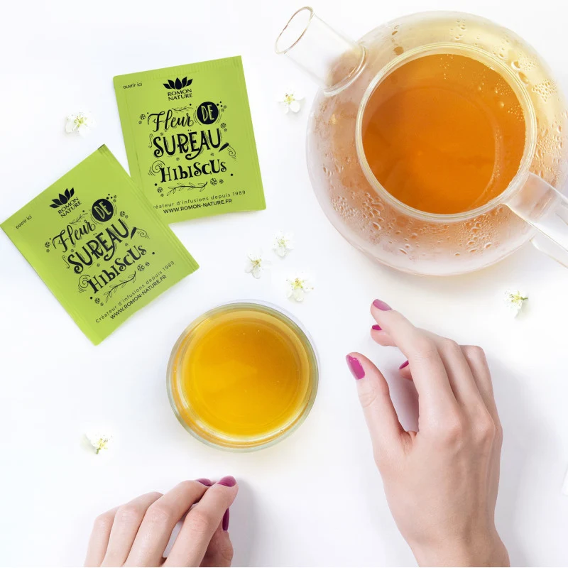 Infusion fleur de sureau et hibiscus bio