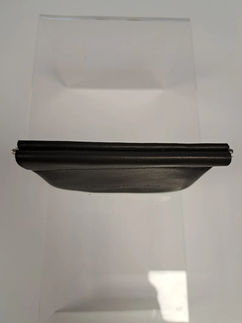 Porte monnaie en cuir noir "LE FLOUZIER"