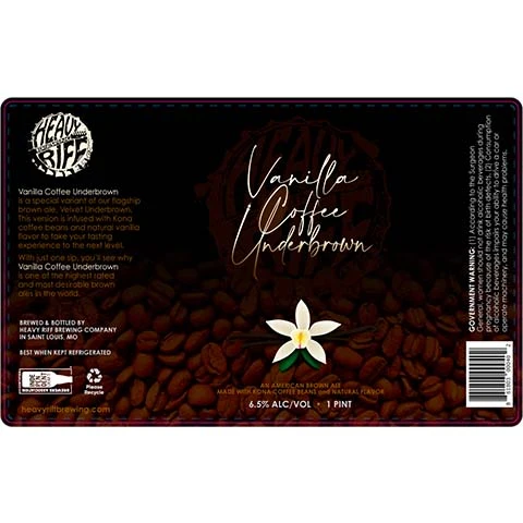 Heavy Riff Vanilla Coffee Underbrown Brown Ale