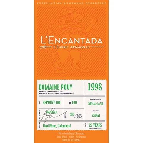 L'encantada Domaine Pou - 1998 Armagnac