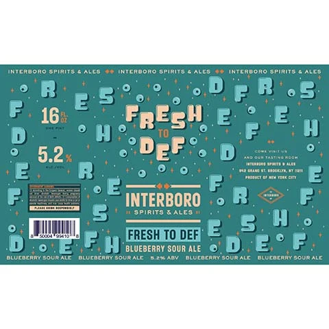 Interboro Fresh To Def Blueberry Sour Ale