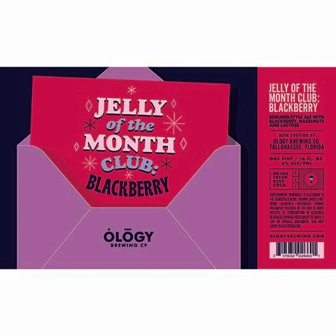 Ology Jelly of the Month Club Blackberry Berliner-Style Ale