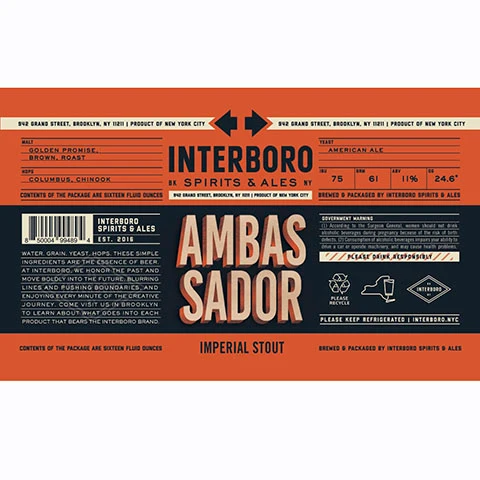 Interboro Ambassador Imperial Stout