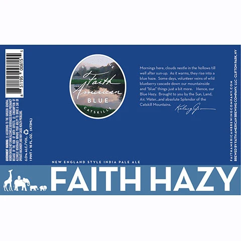 Faith American Blue Catskills New England IPA