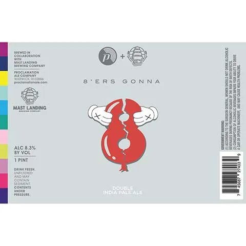 Proclamation/Mast Landing 8'ers Gonna 8 DIPA