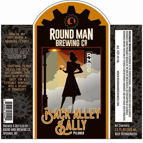 Round Man Back Alley Sally Pilsner