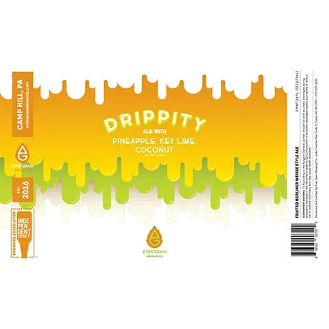 Ever Grain Drippity Sour Ale (Pineapple, Key Lime, Coconut)