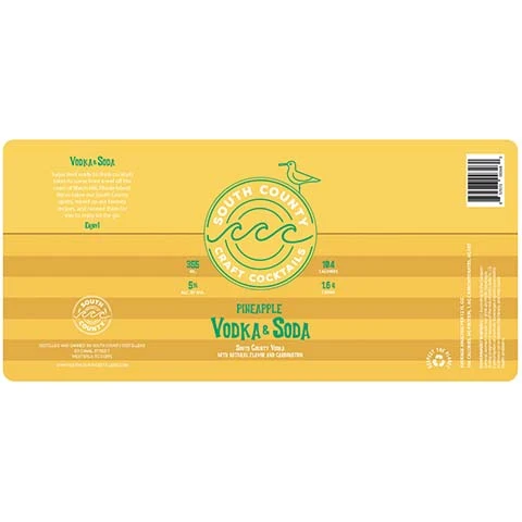 South County Pineapple Vodka & Soda