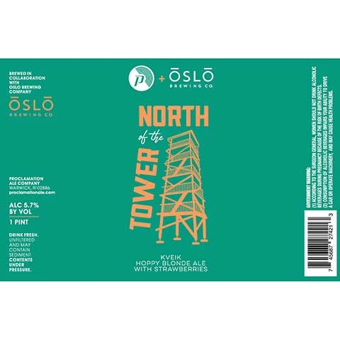 Proclamation North Of The Tower Blonde Ale