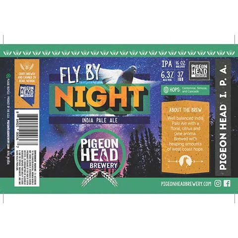 Pigeon Head Fly By Night IPA