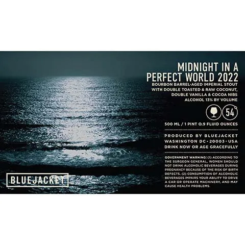 Bluejacket Midnight In A Perfect World Imperial Stout 2022