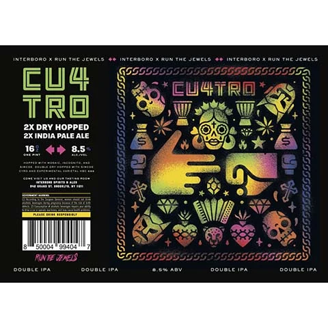 Interboro Cu4tro 2x Dry Hopped 2x IPA