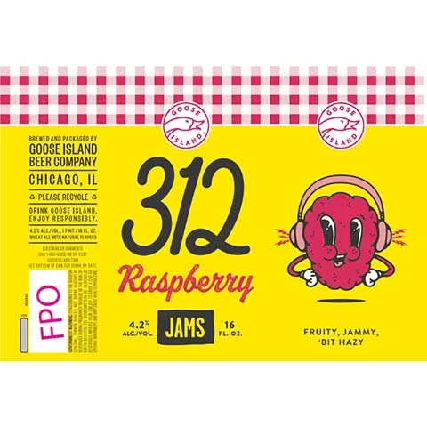 Goose Island 312 Raspberry Jams Wheat Ale