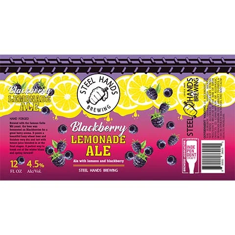 Steel Hands Blackberry Lemonade Ale
