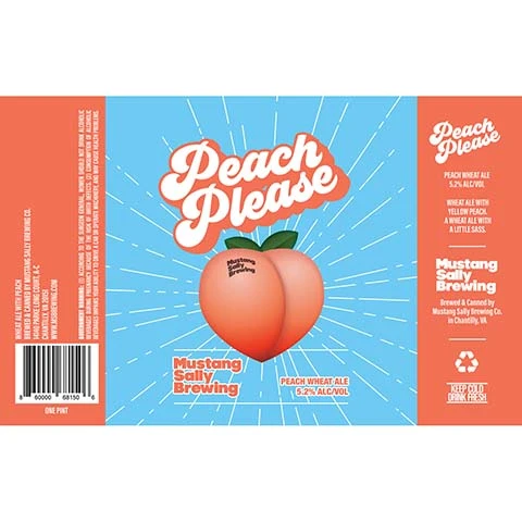 Mustang Sally Peach Please Wheat Ale