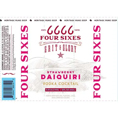 Four Sixes Strawberry Daiquiri