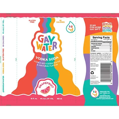 Gay Water Grapefruit Vodka Soda